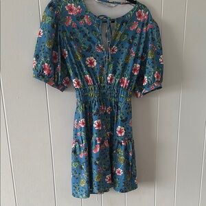 Floral Blue Dress